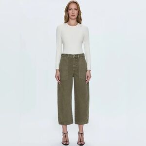PISTOLA barrel denim Olive Pants